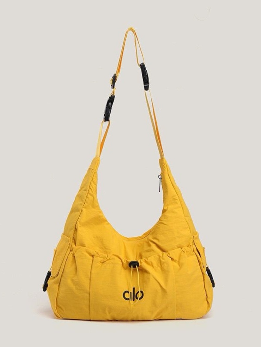 ALO Yoga Yellow Nylon Sling Shoulder Bag